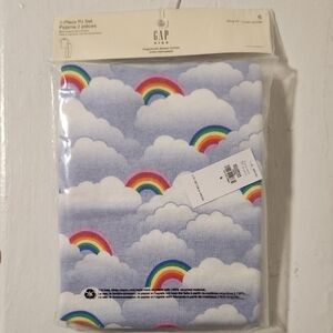 GAP Kids Blue Rainbow Cloud Pajama Set